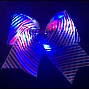 Way To Celebrate Patriotic light up cheer bow